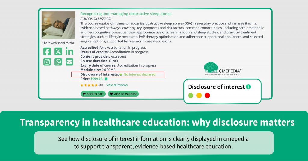 Transparency in healthcare education: Why disclosure matters 