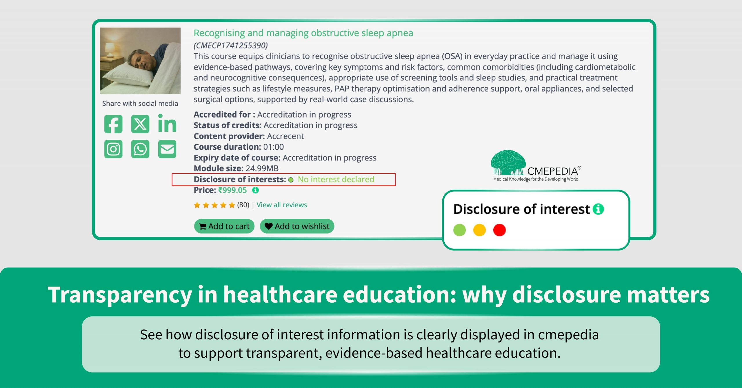 Transparency in healthcare education through ethical funding disclosure and editorial independence in CME programs